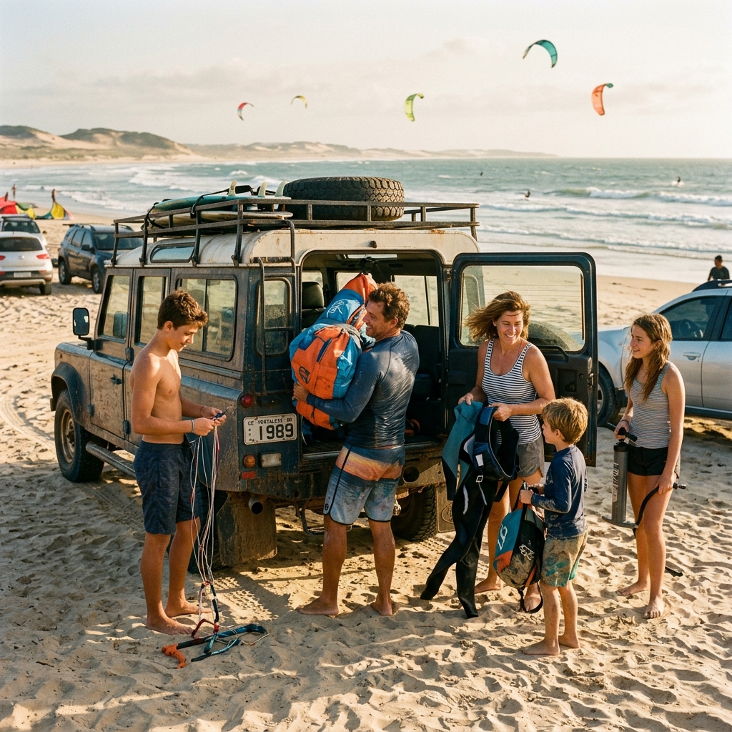 Packing the Land Rover